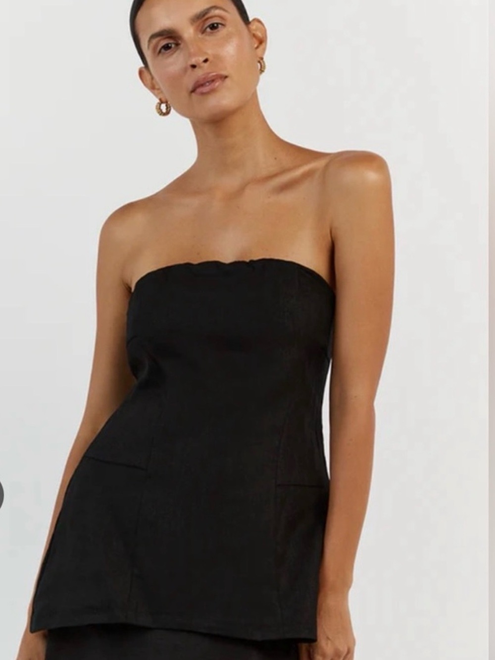 Dissh Strapless Linen Too